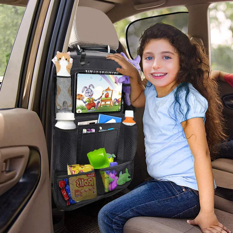 The Drop Car Seat Back Organiser — Tablet Holder & Storage