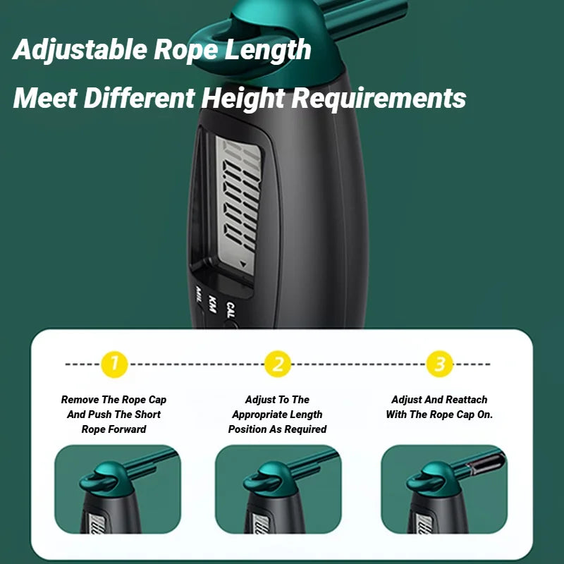 The Drop Counting Jump Rope — Steel Skipping Rope with Rep Counter
