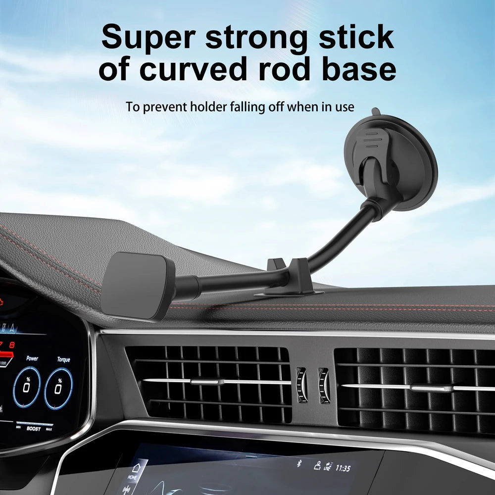 The Drop Magnetic Car Phone Holder — Long Arm Mount