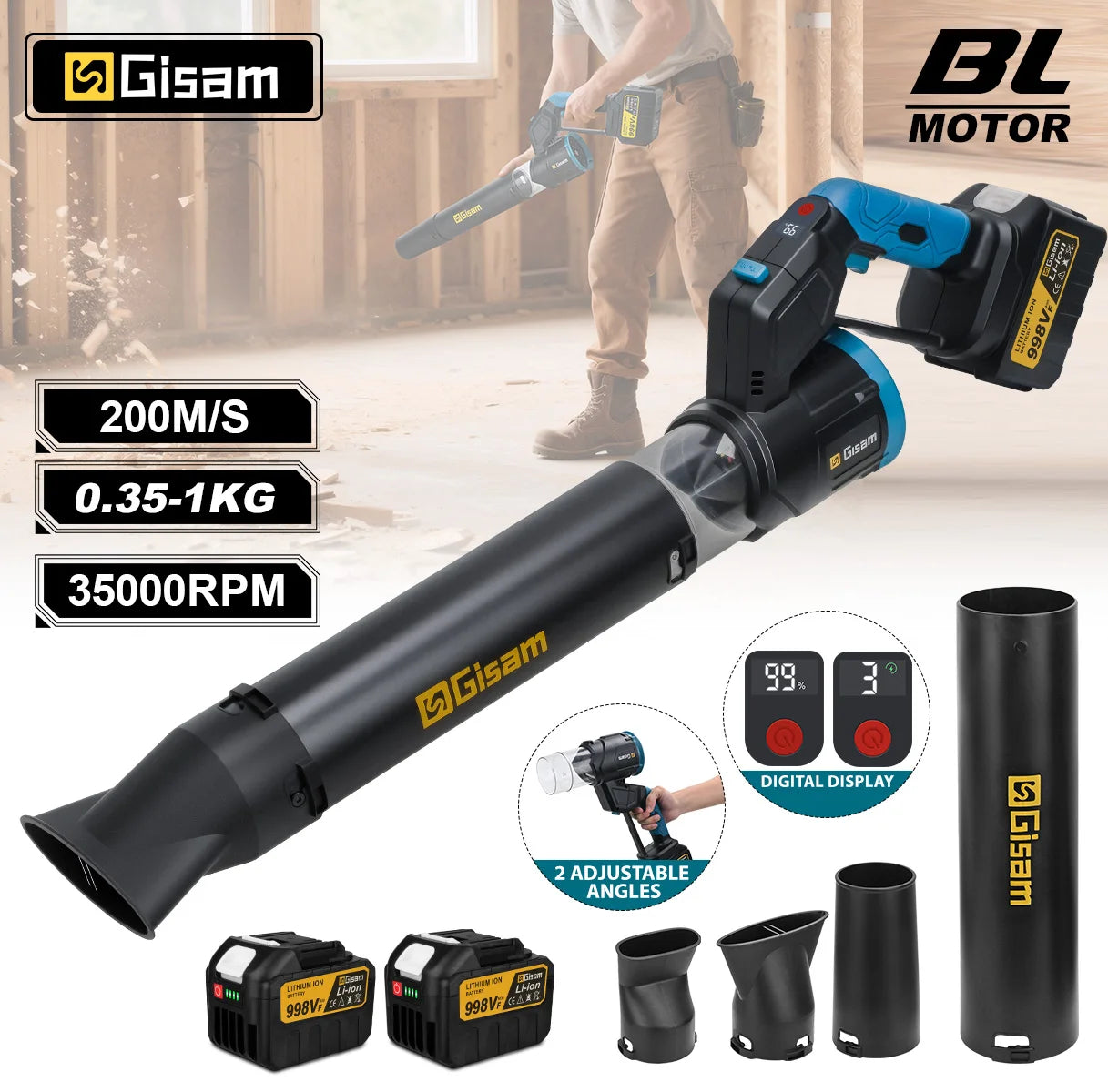 The Drop Brushless Turbo Air Blower — 35000RPM