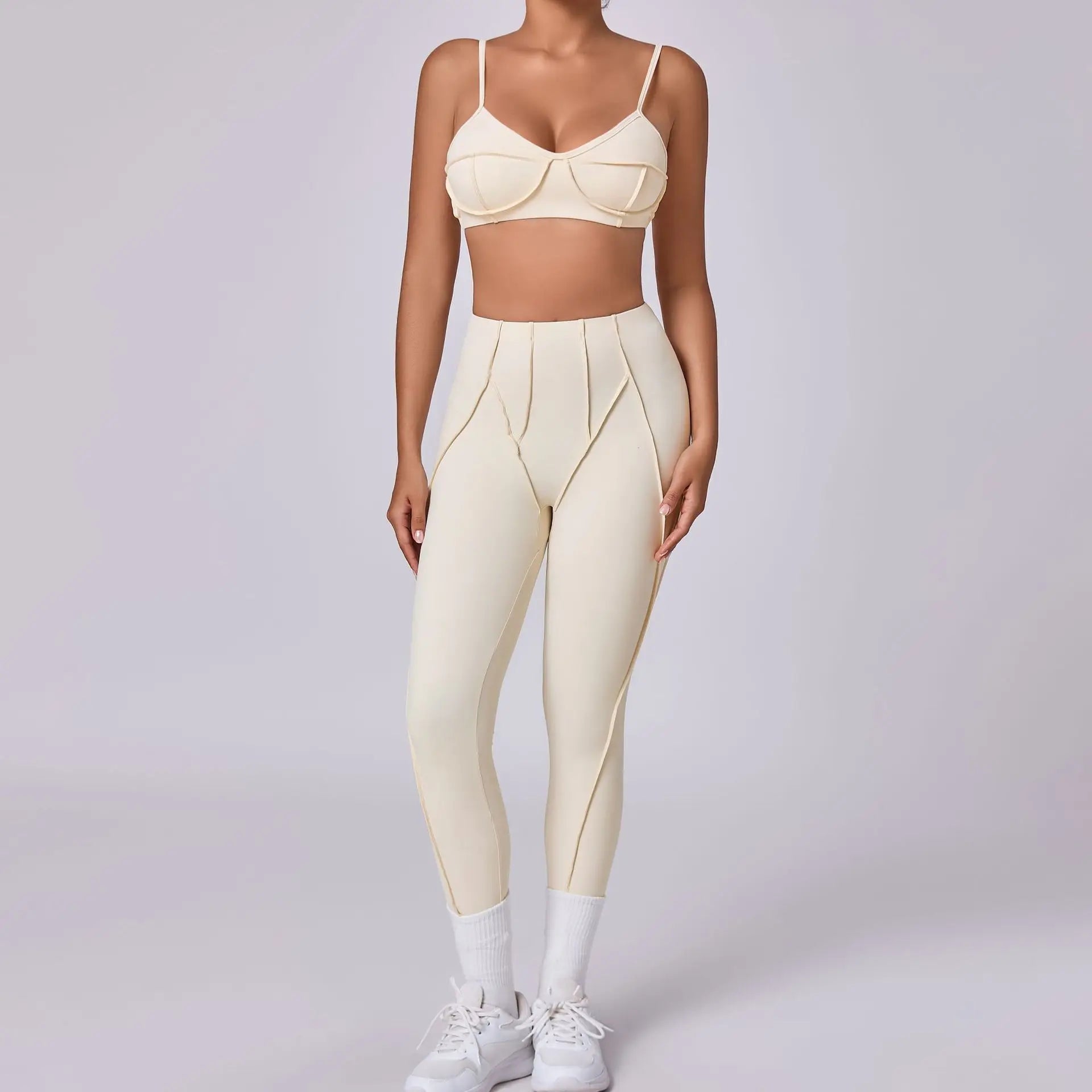 The Drop Women's Yoga Set | Sports Bra, Leggings & Tracksuit