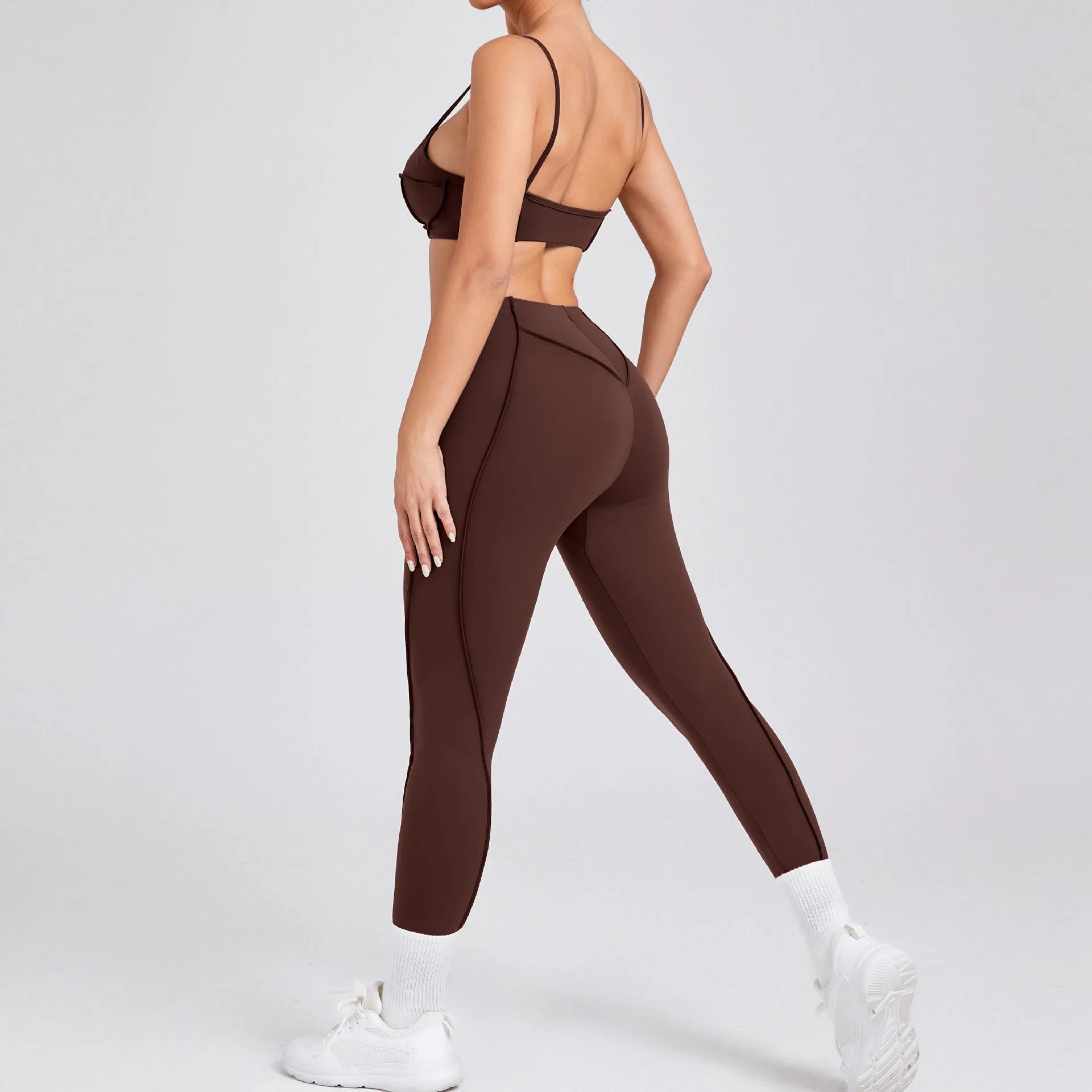 The Drop Women's Yoga Set | Sports Bra, Leggings & Tracksuit