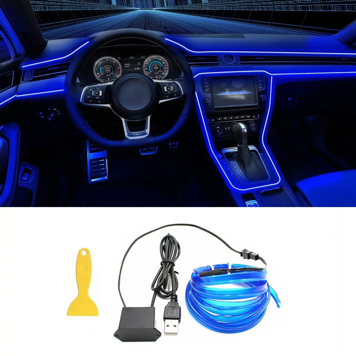 The Drop 5M Car Interior LED Strip Light — Neon Ambient Glow