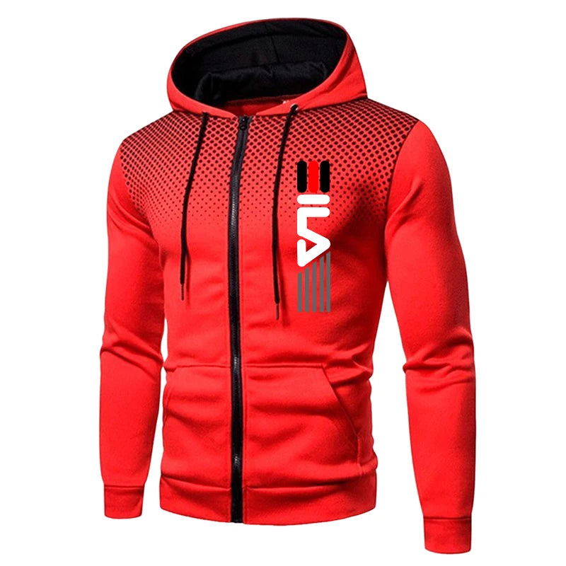 Mens Tracksuit Set Zipper Hoodie with Joggers Athletic Sportswear Gym Workout Outfit Urban Casual Autumn Training Sports Suit