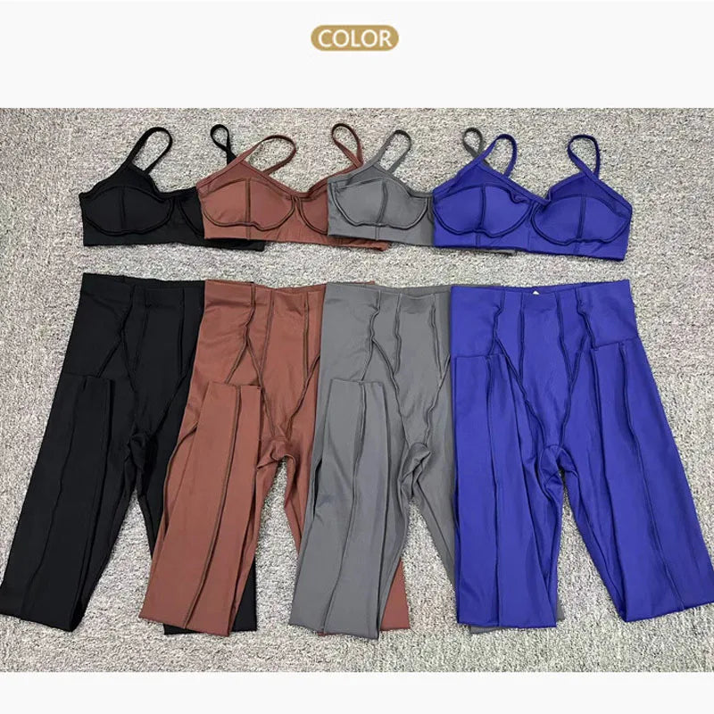 The Drop Women's Yoga Set | Sports Bra, Leggings & Tracksuit