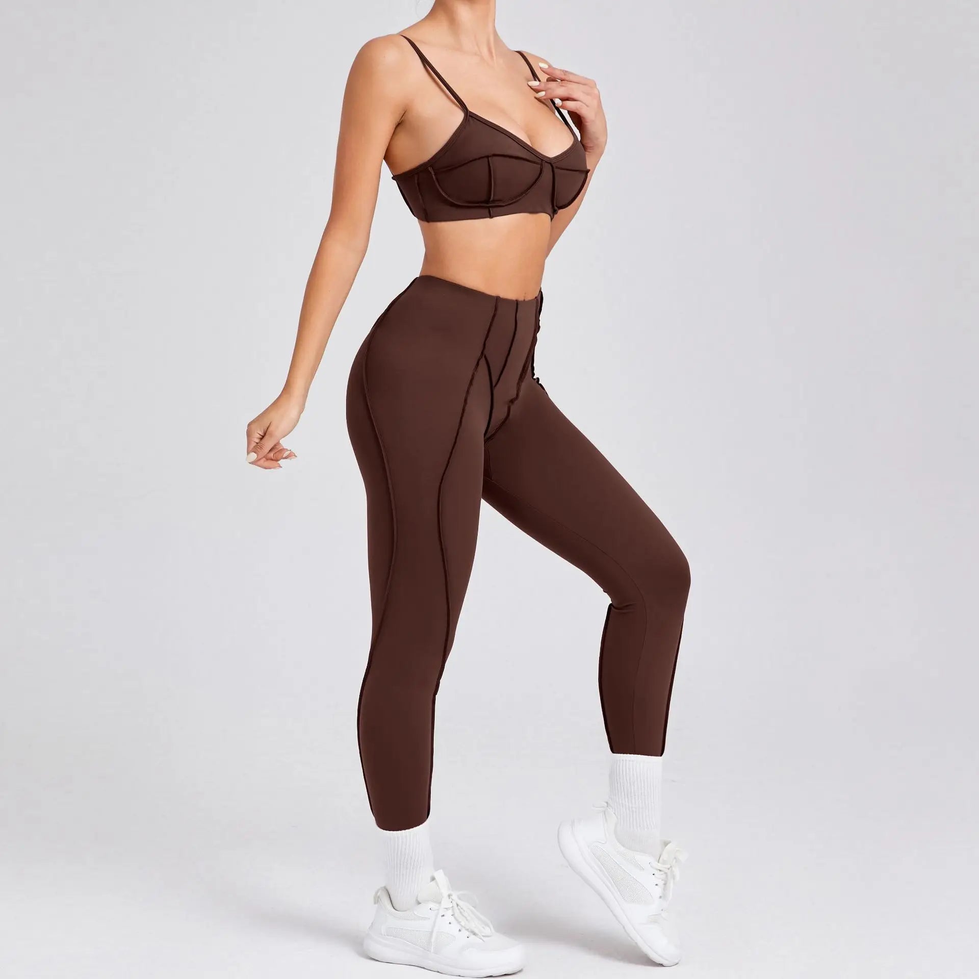 The Drop Women's Yoga Set | Sports Bra, Leggings & Tracksuit