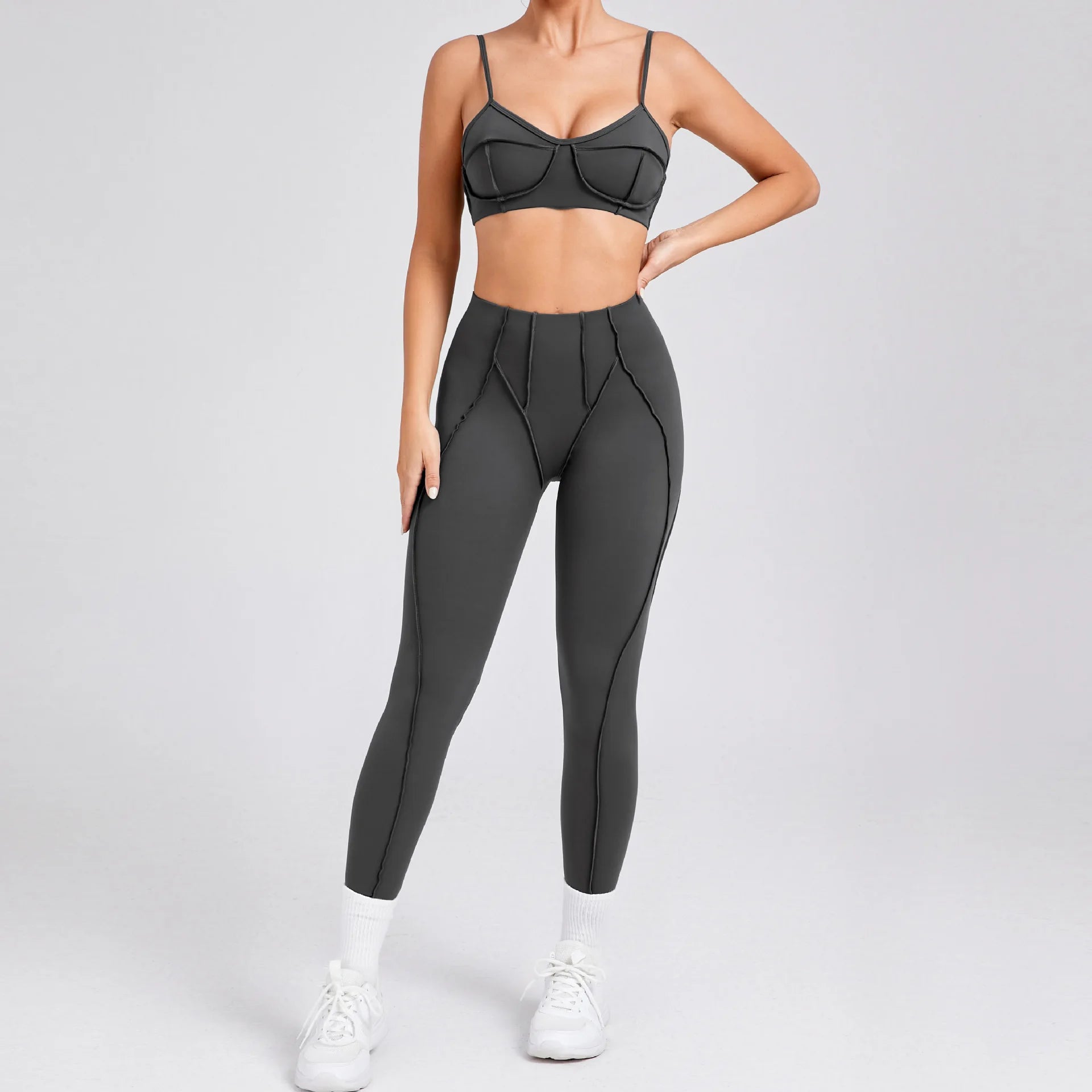 The Drop Women's Yoga Set | Sports Bra, Leggings & Tracksuit
