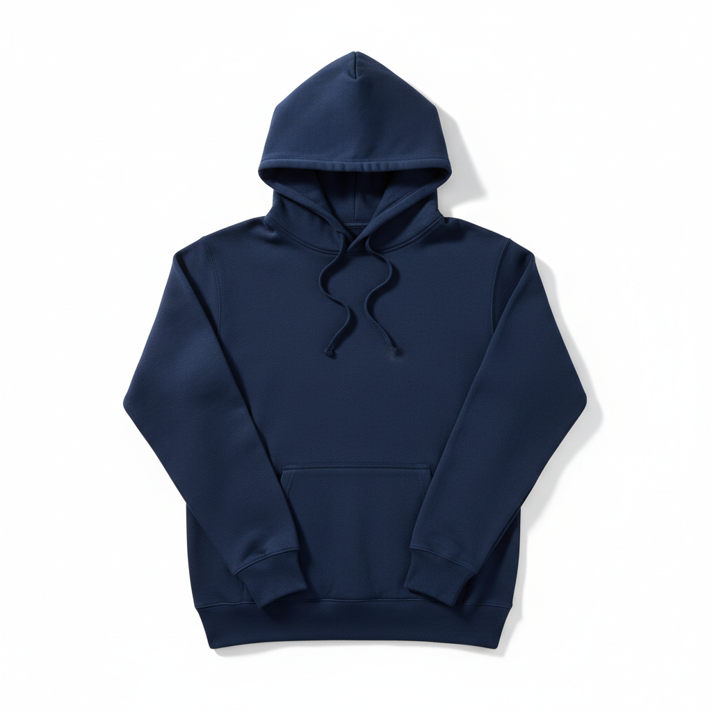 Plain Navy Hoodie - GL Clothing