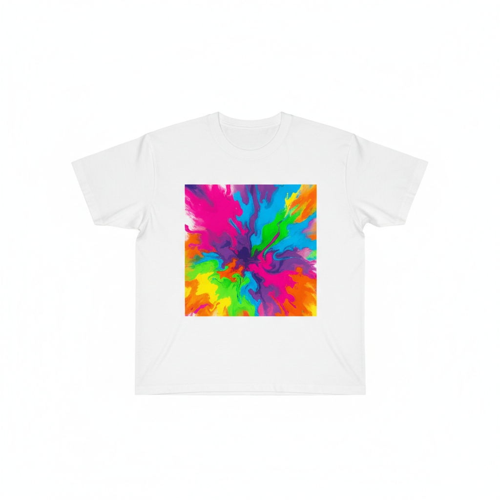 Custom print tee flat lay - GL Clothing
